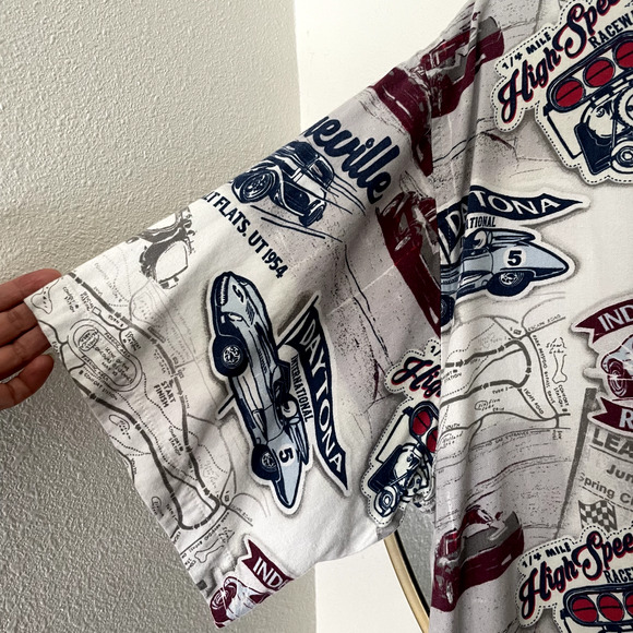 Newport Blue Polo Shirt Mens X-Large GM Daytona Int. Indianapolis Short Sleeve - Picture 3 of 6